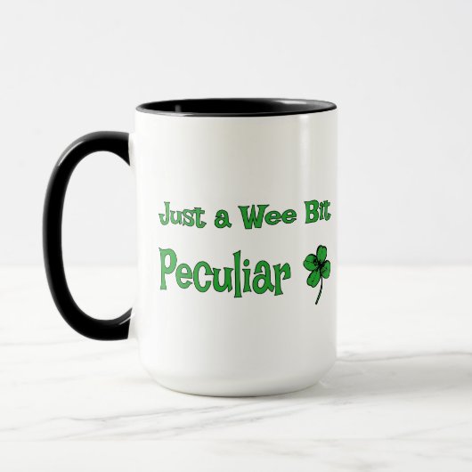 St. Patrick's Day, nur ein bisschen sonderbar Tasse (Links)