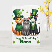 St. Patricks Day Oma Karte (Gelbe Blume)