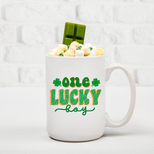 St. Patrick's Day One Lucky Boy Green Clover Kaffeetasse