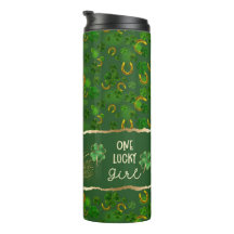 St Patricks Day One Lucky Giro Quote Tumbler