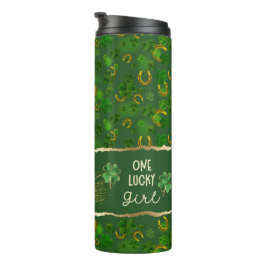 St Patricks Day One Lucky Giro Quote Tumbler Thermosbecher