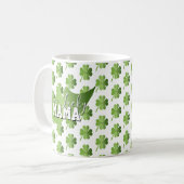 St Patricks Day One Lucky Mom Kaffeetasse (Vorderseite Links)