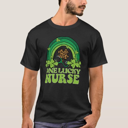 St Patricks Day One Lucky Nurse Saint Pattys Scrub T-Shirt (Vorderseite)