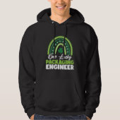 St Patricks Day One Lucky Packaging Engineer Hoodie (Vorderseite)