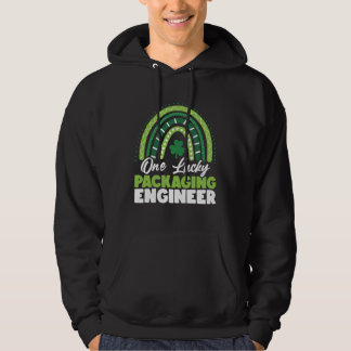 St Patricks Day One Lucky Packaging Engineer Hoodie