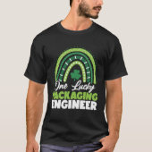 St Patricks Day One Lucky Packaging Engineer T-Shirt (Vorderseite)