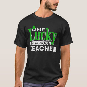 St. Patrick's Day One Lucky Preschool Lehrer Lepr T-Shirt