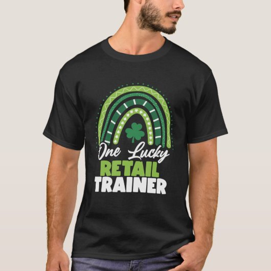 St Patricks Day One Lucky Retail Trainer T-Shirt (Vorderseite)