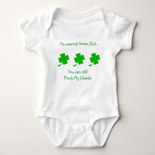St Patrick's Day Onsie Baby Strampler (Vorderseite)