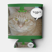 St Patrick's Day Orange Tabby Cat Dosenkühler (Vorderseite)