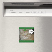 St Patricks Day Orange Tabby Cat Magnet (In Situ (Geschirrspüler))