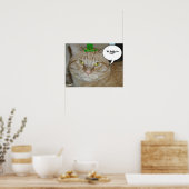 St. Patrick's Day Orange Tabby Cat Poster (Küche)