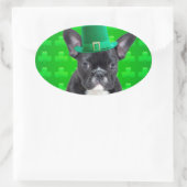 St. Patrick's Day Ovaler Aufkleber (Tasche)