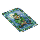 ST. PATRICK'S DAY OWL, 4 LEAF CLOVER LEPRECHAUN MAGNET (Rechte Seite)