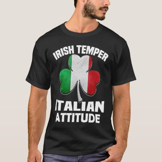 St Patrick's Day pajamas Irish Temper Italian Atti T-Shirt (Vorderseite)