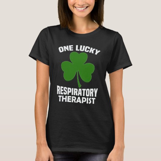 St Patrick's Day pajamas One Lucky RT Respiratory T-Shirt (Vorderseite)