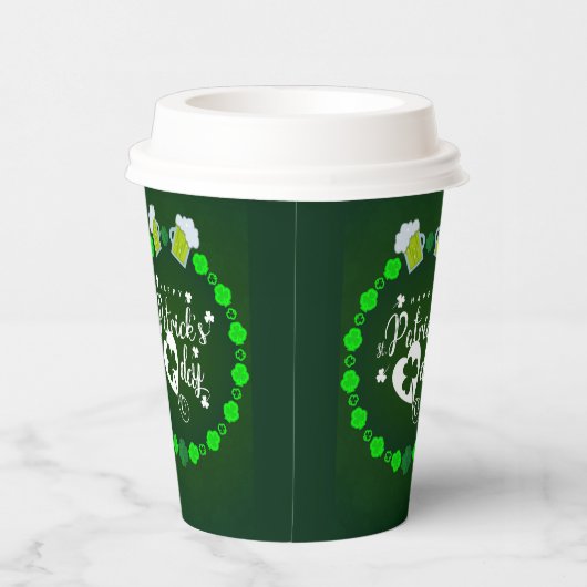 St Patrick's Day Paper Cups Pappbecher (Rechts)