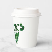 St Patrick's Day Paper Cups Pappbecher (Rückseite)