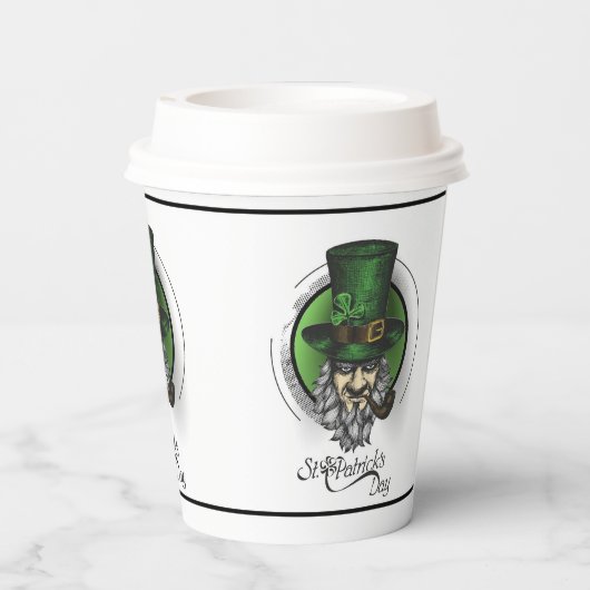 St Patrick's Day Paper Cups Pappbecher (Rückseite)