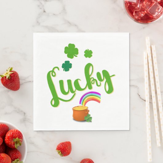 St. Patrick's Day Paper Napkins Serviette (Beispiel)