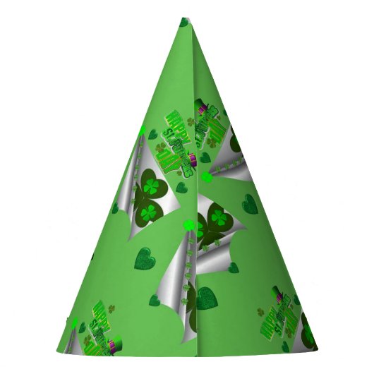 St. Patrick's Day Paper Partyhütchen (Rückseite)