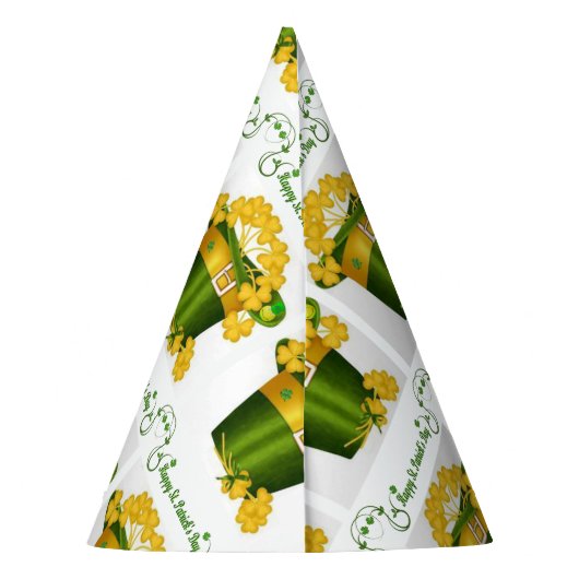 St. Patrick's Day Paper Partyhütchen (Rückseite)