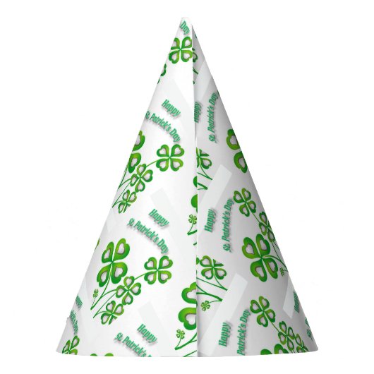 St. Patrick's Day Paper Partyhütchen (Rückseite)