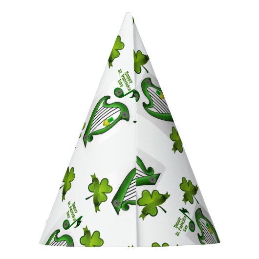 St. Patrick's Day Paper Partyhütchen (Rückseite)