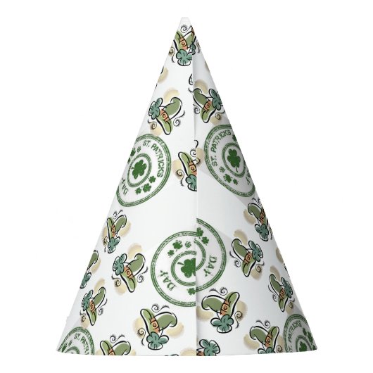 St. Patrick's Day Paper Partyhütchen (Rückseite)