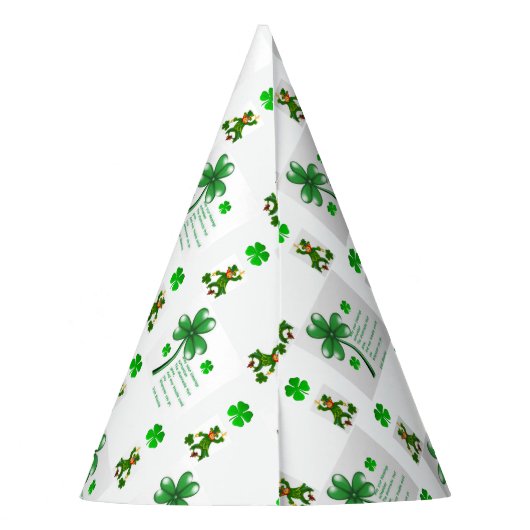 St. Patrick's Day Paper Partyhütchen (Rückseite)
