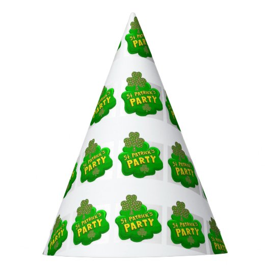 St. Patrick's Day Paper Partyhütchen (Vorderseite)