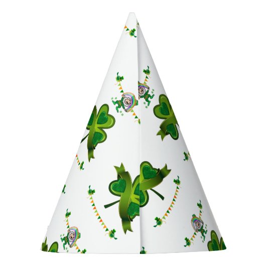 St. Patrick's Day Paper Partyhütchen (Rückseite)