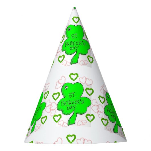 St. Patrick's Day Paper Partyhütchen (Vorderseite)