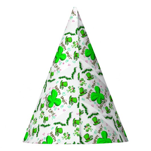 St. Patrick's Day Paper Partyhütchen (Rückseite)
