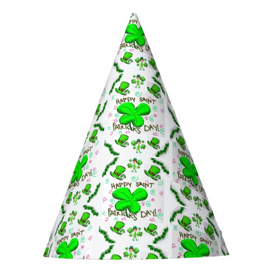 St. Patrick's Day Paper Partyhütchen (Vorderseite)
