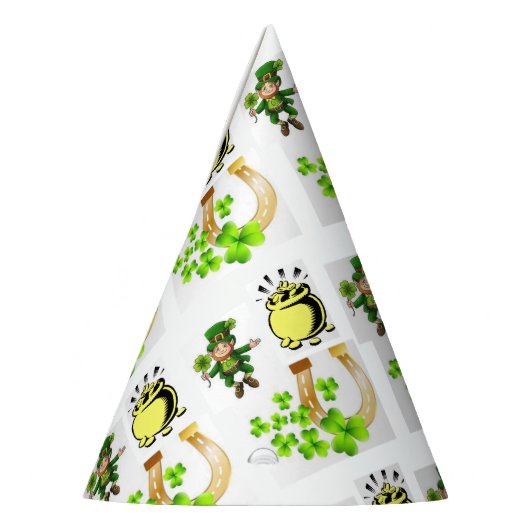 St. Patrick's Day Paper Partyhütchen (Links)