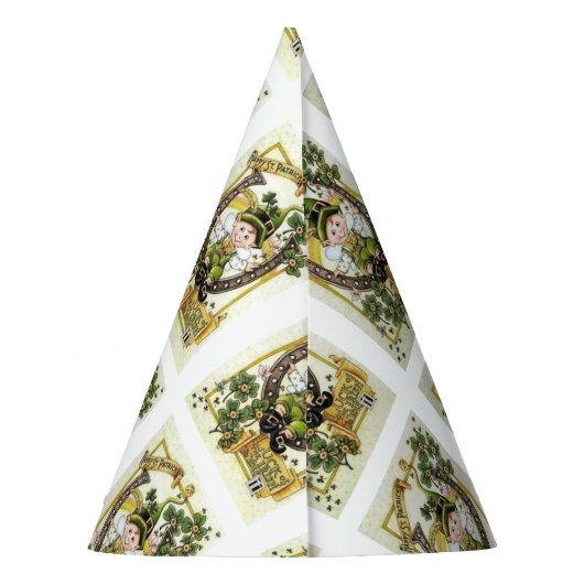 St. Patrick's Day Paper Partyhütchen (Rückseite)