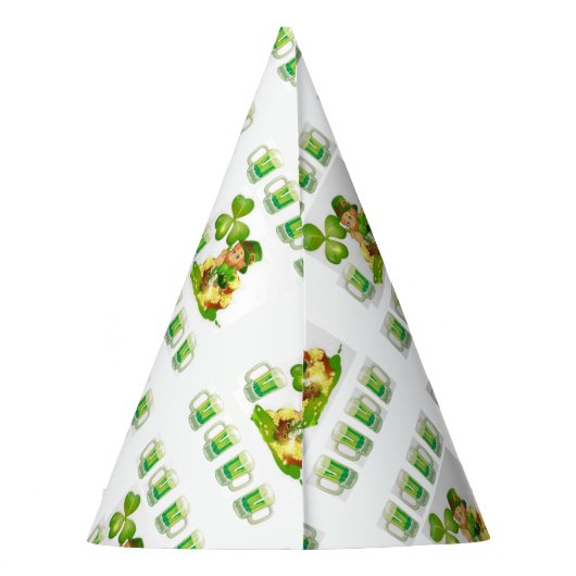 St. Patrick's Day Paper Partyhütchen (Rückseite)