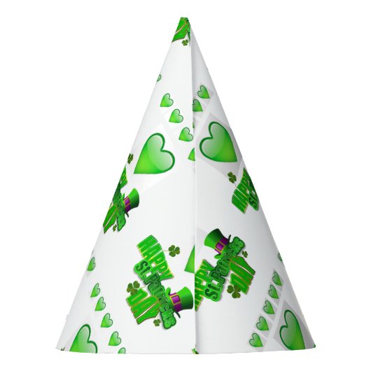 St. Patrick's Day Paper Partyhütchen (Rückseite)