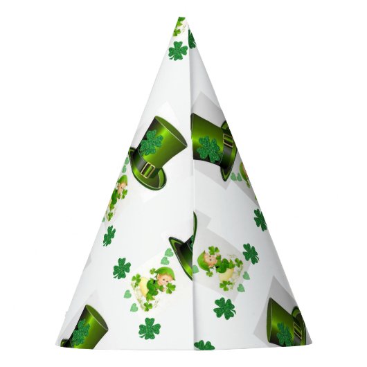St. Patrick's Day Paper Partyhütchen (Rückseite)