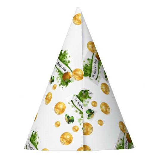 St. Patrick's Day Paper Partyhütchen (Rückseite)