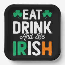 St Patrick's Day Paper Plate