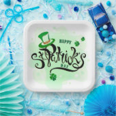 St Patrick's Day Paper Plate Pappteller (Party)