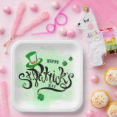 St Patrick's Day Paper Plate Pappteller (Party)