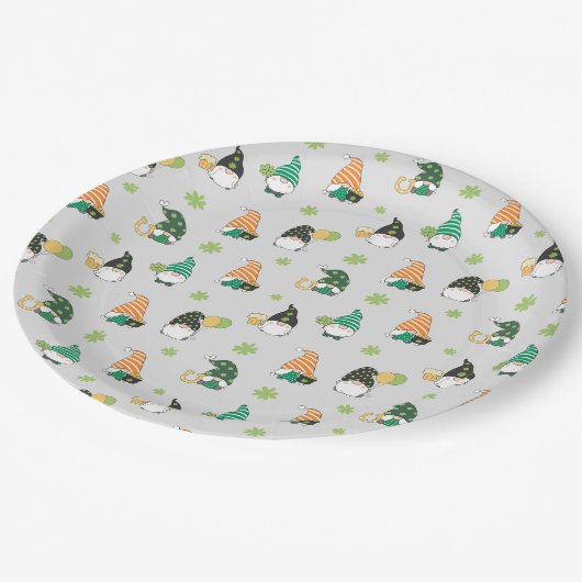 St Patrick's Day Paper Plate Pappteller (Schrägansicht)
