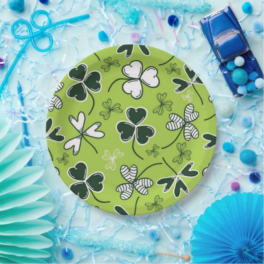 St Patrick's Day Paper Plate Pappteller (Party)