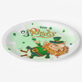 St Patrick's Day Paper Plate Pappteller (Schrägansicht)