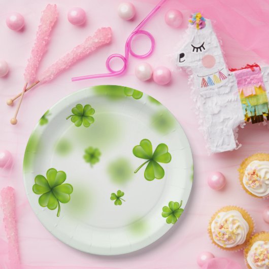 St Patrick's Day Paper Plate Pappteller (Party)