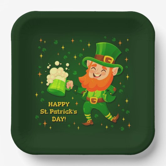 St Patrick's Day Paper Plate Pappteller (Vorderseite)