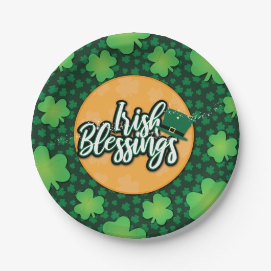 St Patrick's Day Paper Plate Pappteller (Vorderseite)